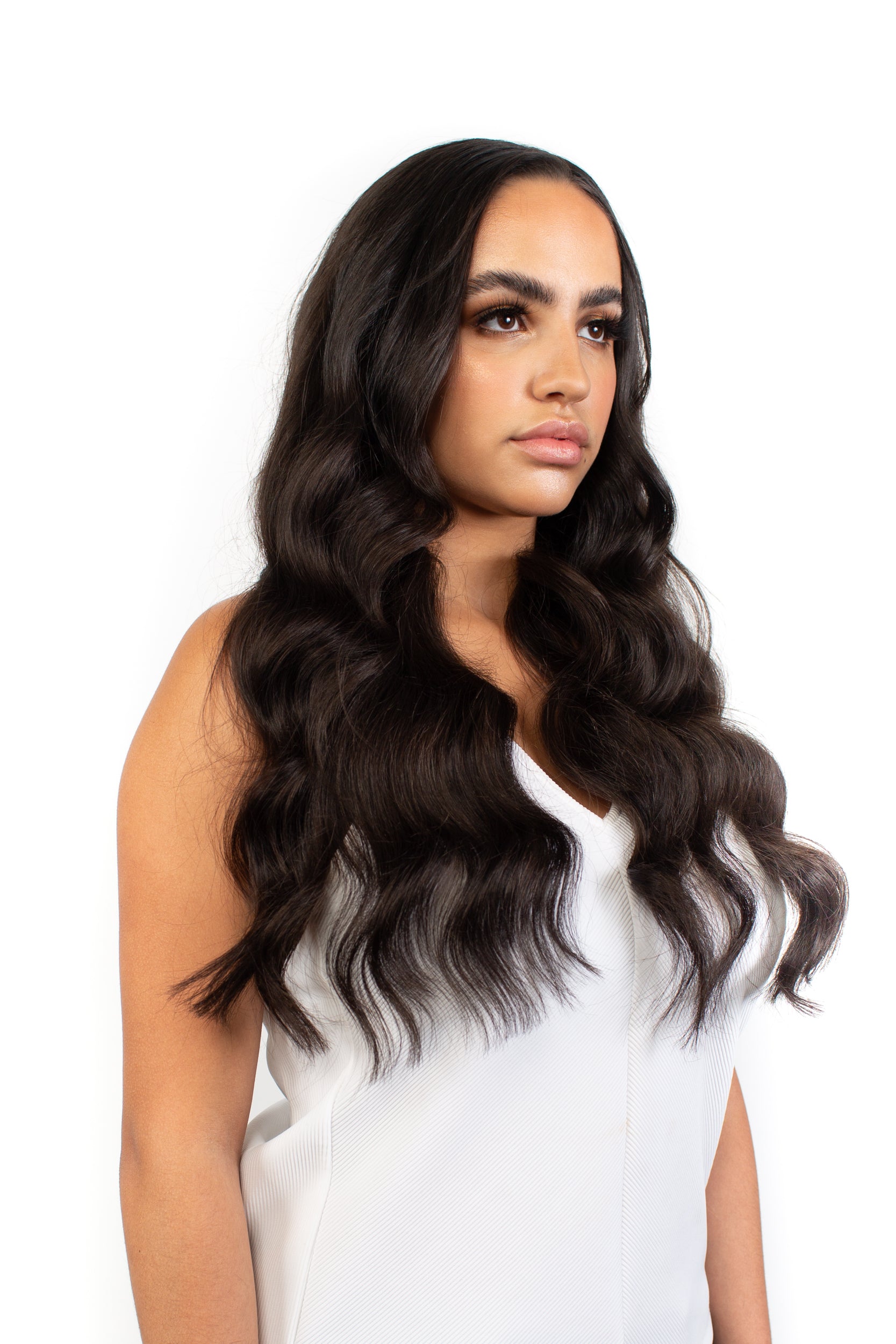 14" Brunette Clip-In Hair Extensions