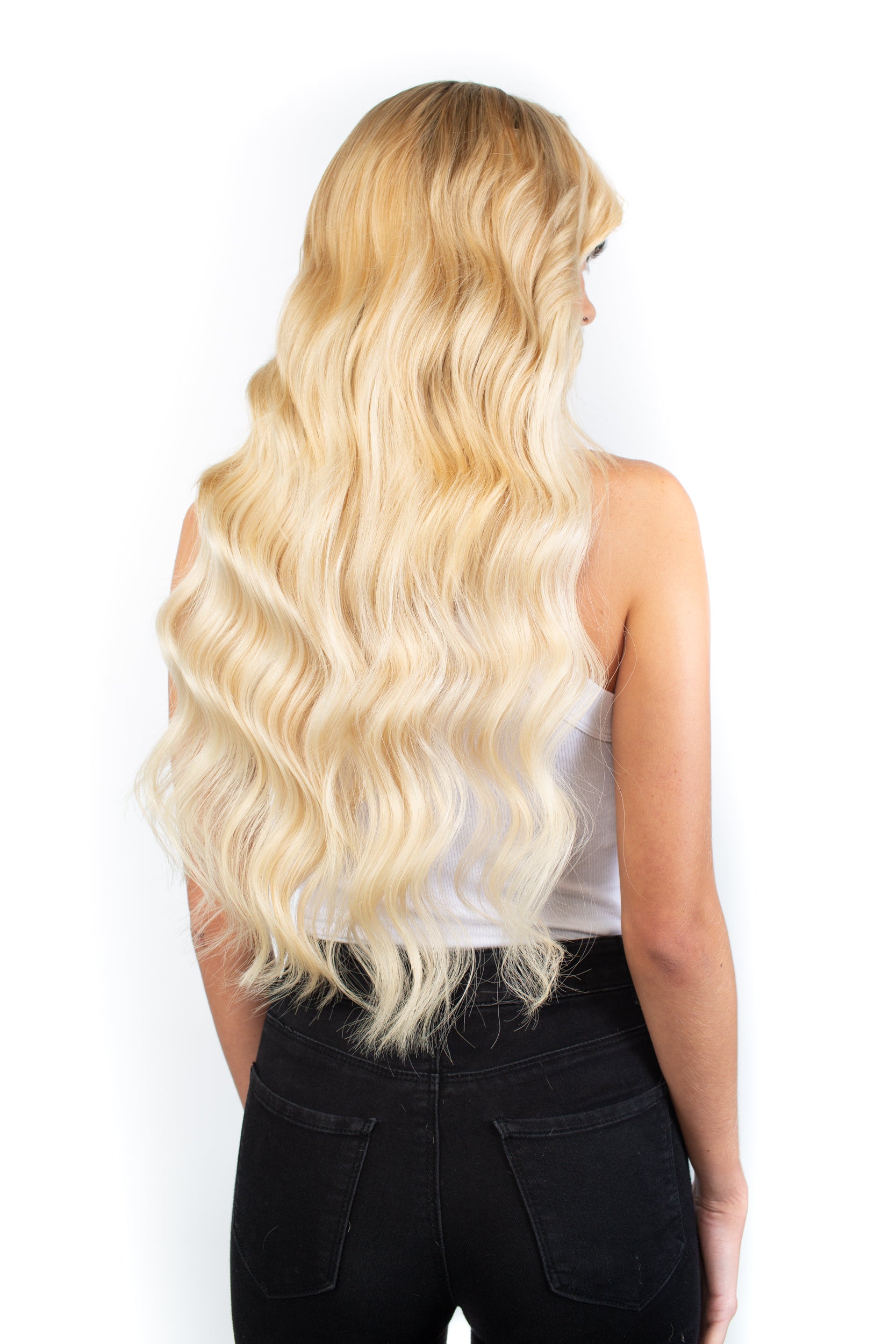 14" Bright Blonde Clip-In Hair Extensions
