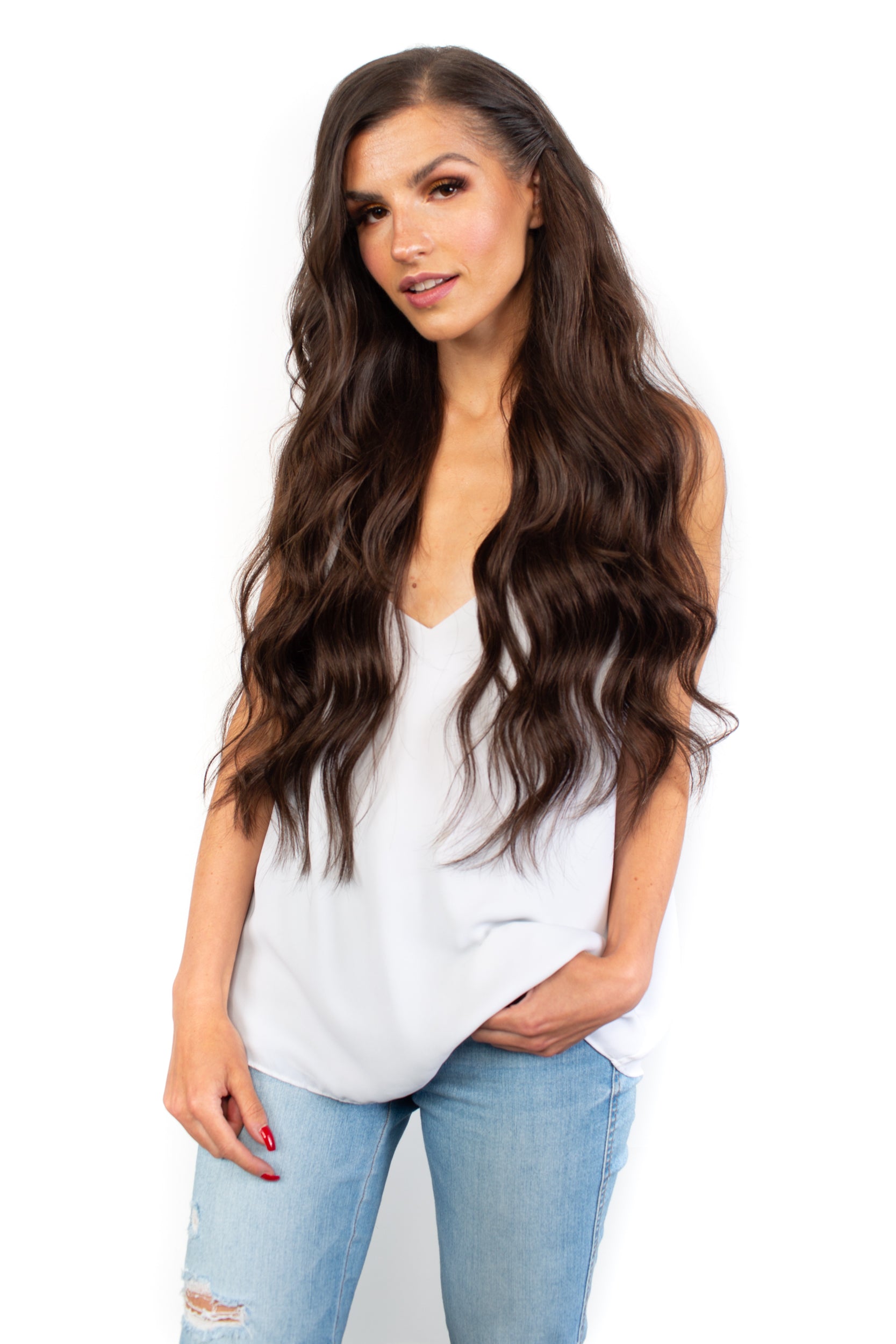 14"-24" Rich Brown Clip-In Hair Extensions – Envy Me